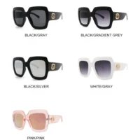New Large Frame Square Sunglasses Women's Brand Designer Fashion Sun Glasses - Image 4