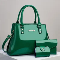 3 Piece Set Shiny Leather Women's Bag Fashion Top Quality Crossbody Bag Designer Women's Handbag Trendy Women'S Shoulder Bag - Image 13