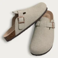 Crestar Cork Suede Mules Slippers For Women Fashion Men Clogs Shoes - Image 22