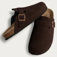 Crestar Cork Suede Mules Slippers For Women Fashion Men Clogs Shoes - Image 20
